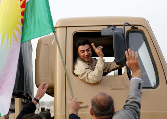 Peşmergeler Kobani'ye ilerliyor 