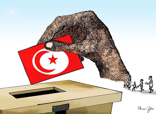 Tunus laiklere oy verdi